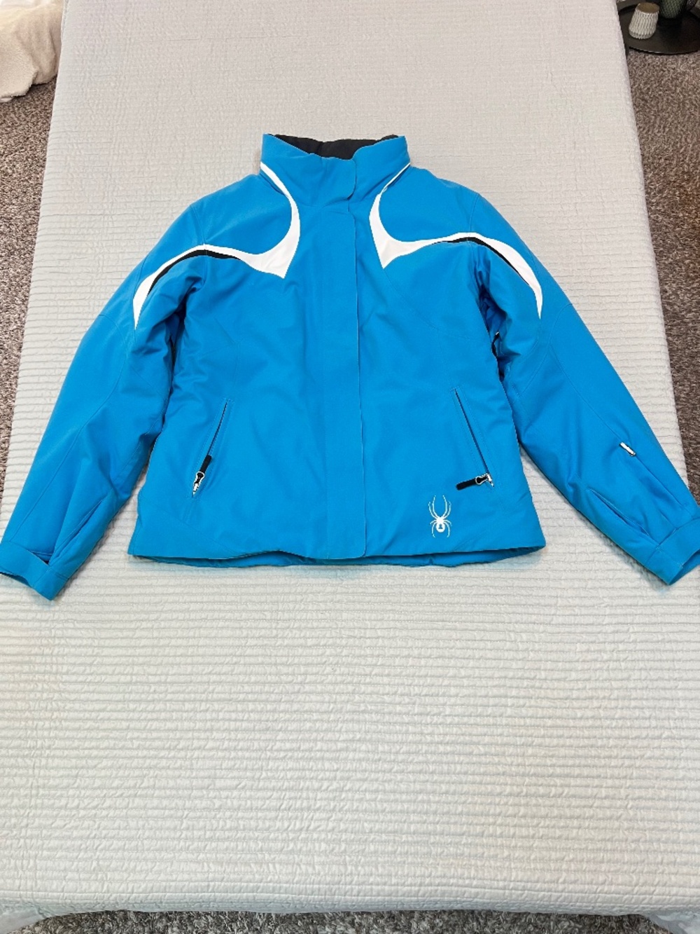 Spyder Women’s Size 14 Blue Insulated Ski Jacket Snowboard Winter Coat